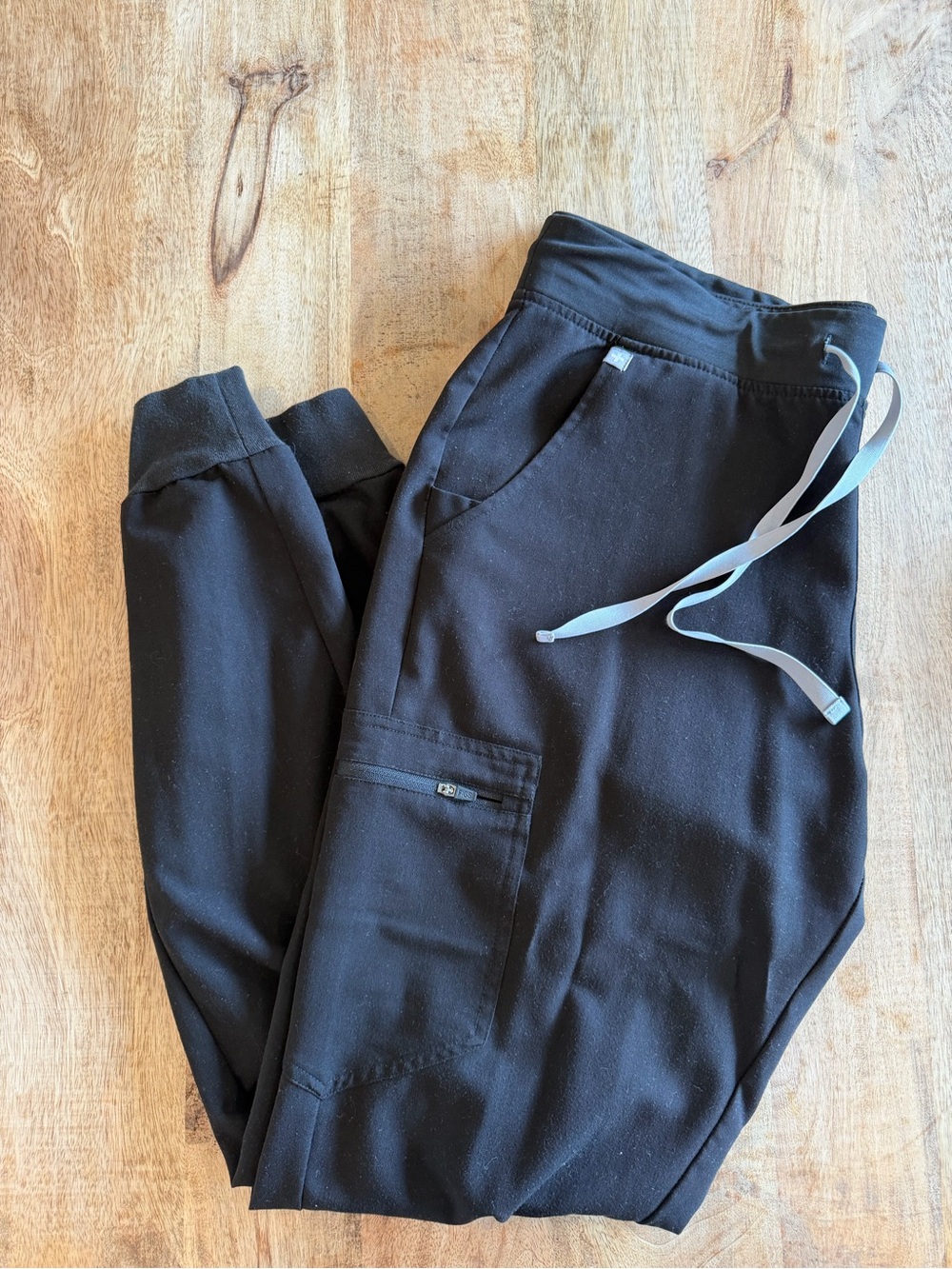 FIGS Zamora Jogger Scrub Pants Black Large Tall